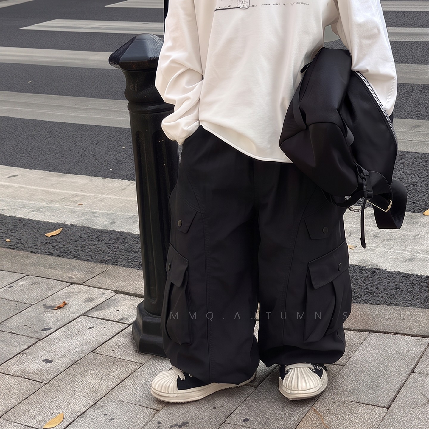 童装男童痞帅裤子儿童时髦工装裤春秋装2026新款小男孩大童冲锋裤