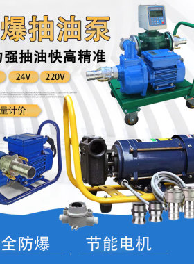 1.5/2寸大流量抽油泵220V380V12V24V汽油甲醇防爆静音自吸加油泵