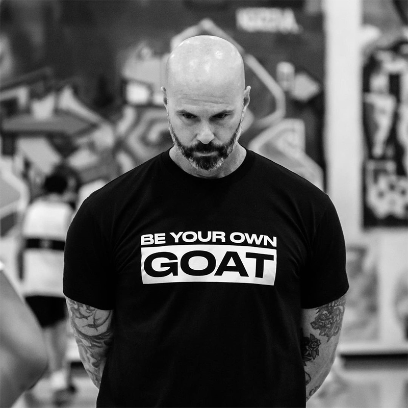 男士goat美式篮球训练短袖 健身运动休闲纯棉圆领大码宽松t恤定制