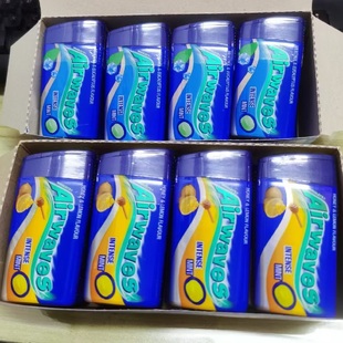 香港进口爽浪薄荷口香糖airwaves超凉薄荷糖蜂蜜柠檬香口珠便携装