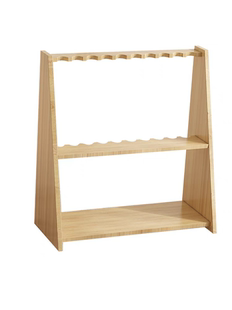 台球杆架落地球杆展示架立式球杆鱼竿放置架实木球厅台球杆放置架