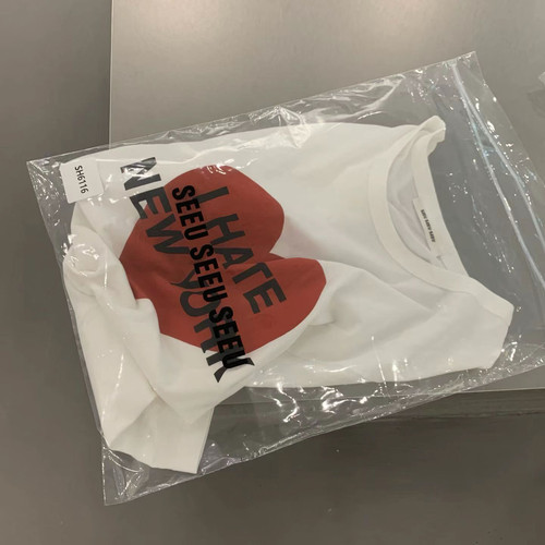 seeu seeu seeu 爱心印花短袖T恤