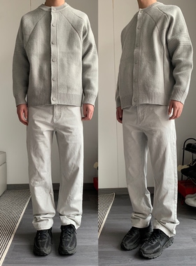 CAGT 春夏简约百搭水洗休闲牛仔裤潮流行直筒弹力小众男通勤薄款