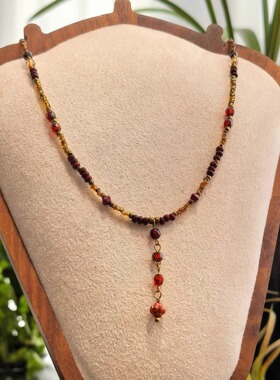 ANZHI原创红色复古项链