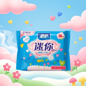 迷你棉柔护翼型卫生巾10包包邮
