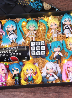 现货初音未来手办周边动漫卡通人物二次元摆件六一儿童生日礼物