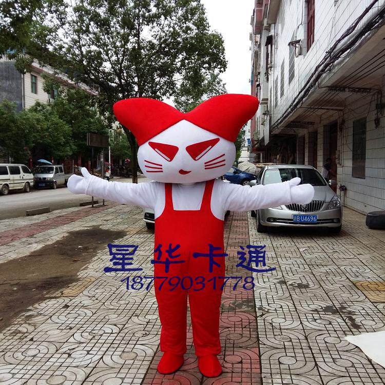 吉祥招财猫卡通人偶服装哆啦A梦机器猫广告宣传人穿行走道具定制