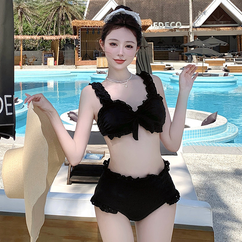 碧海吊带高腰显白比基尼两件套
