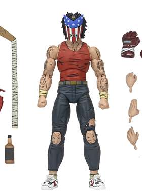 【顺丰现货】NECA忍者神龟凯西琼斯1/12正版金标可动人偶