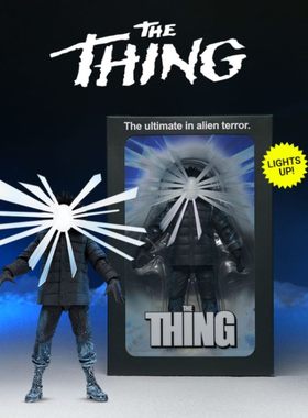 加单【非现货】定金Neca怪形海报版The Thing 可动人偶金标正版