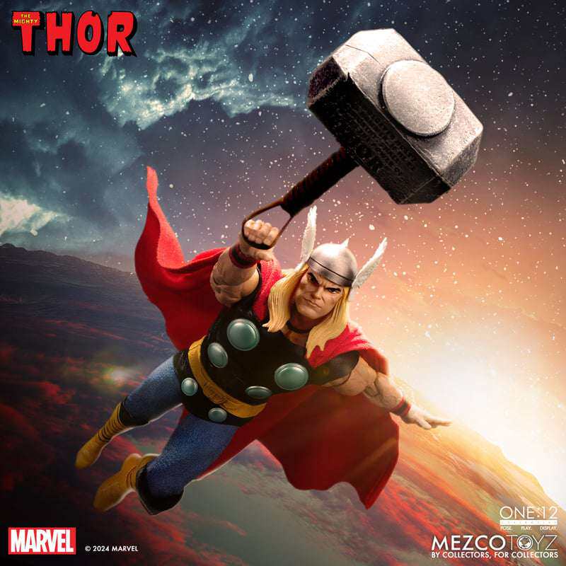 【定金】Mezco 雷神 One12 复古漫画版 1/12可动人偶 手办模型