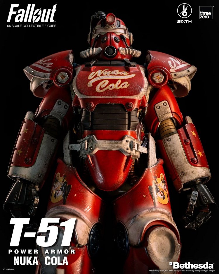 【顽具箱】现货Threezero辐射T-51核子可乐动力装甲1/6可动人偶3A
