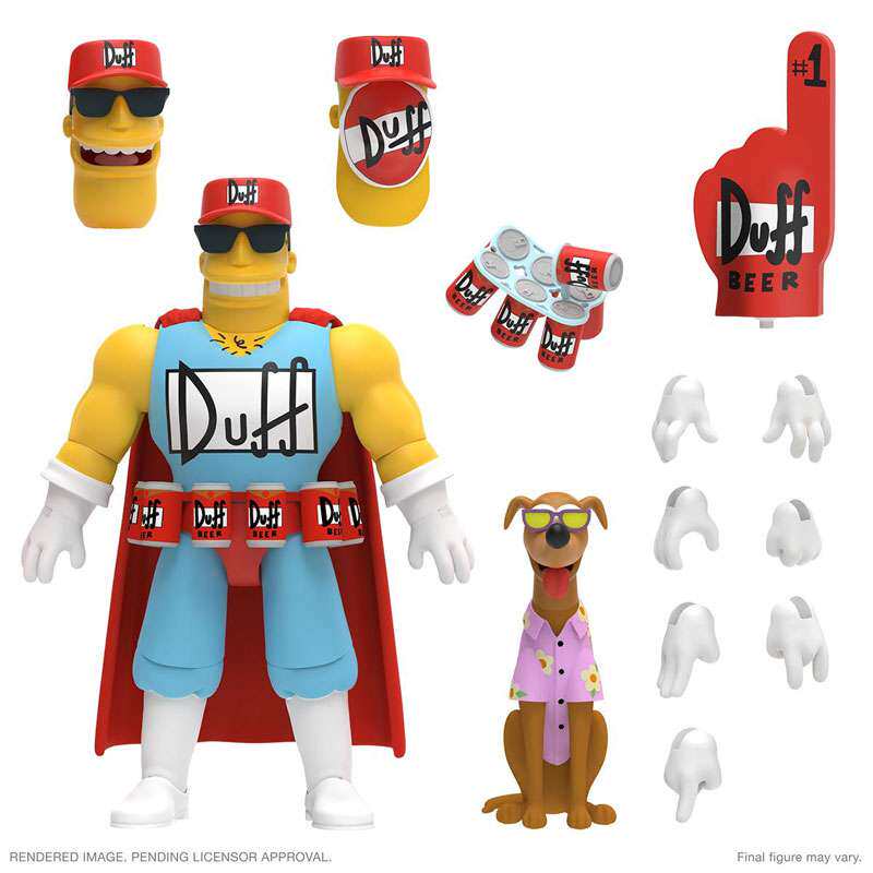 【顽具箱】现货SUPER7辛普森2波 Duffman 1/12可动人偶