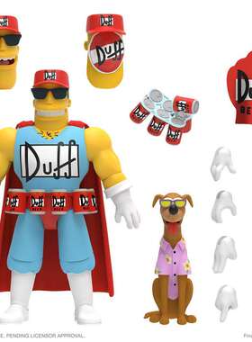 【顽具箱】现货SUPER7辛普森2波 Duffman 1/12可动人偶