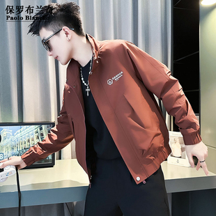 秋季 男装 新款 立领棒球服大码 外套 休闲潮流夹克2025秋季 保罗