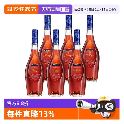 【自营】Martell/马爹利 名士500ml*6 干邑白兰地 进口洋酒行货