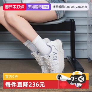 【自营】MLB学长鞋男女鞋NY厚底增高老花情侣休闲板鞋3ASXE035N