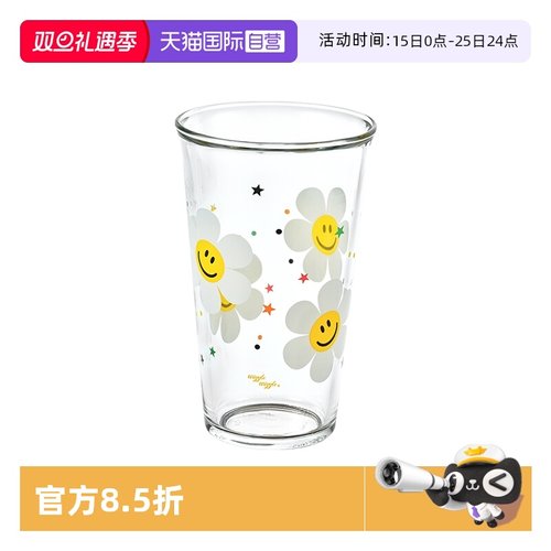 【自营】Glasslock&wigglewiggle联名款高颜值玻璃水杯咖啡杯新款