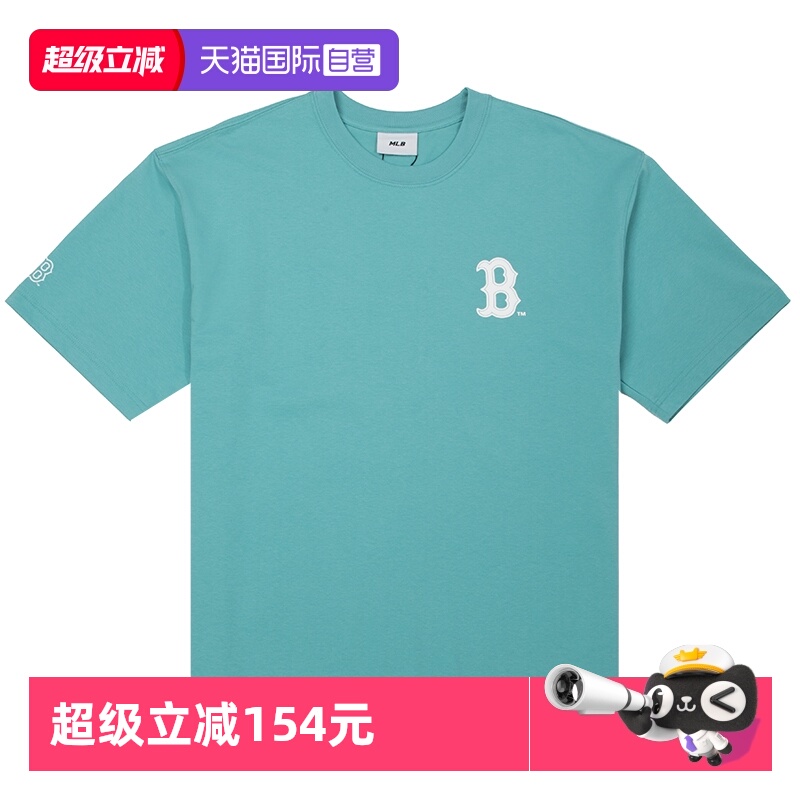 【自营】MLB短袖男女装新款跑步训练运动服情侣半袖圆领印花T恤