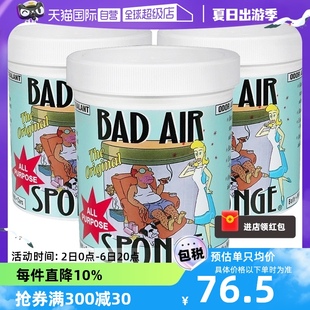 自营 美国Bad Air空气净化剂除甲醛400g 3车内除味罐头清新剂