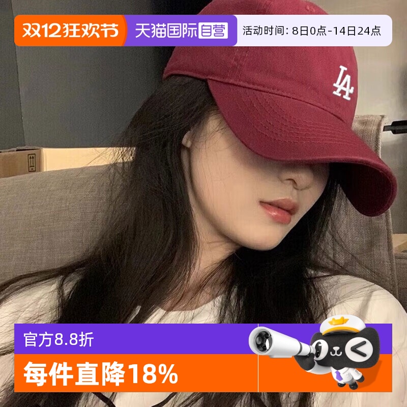 MLB男女棒球帽弯檐遮阳LA经典标