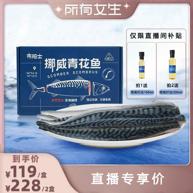 市舶士挪威进口青花鱼