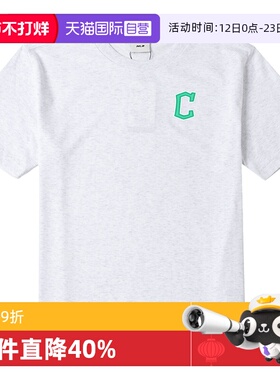 【自营】MLB短袖儿童休闲服透气浅麻灰色运动服潮流T恤7ATSB0243