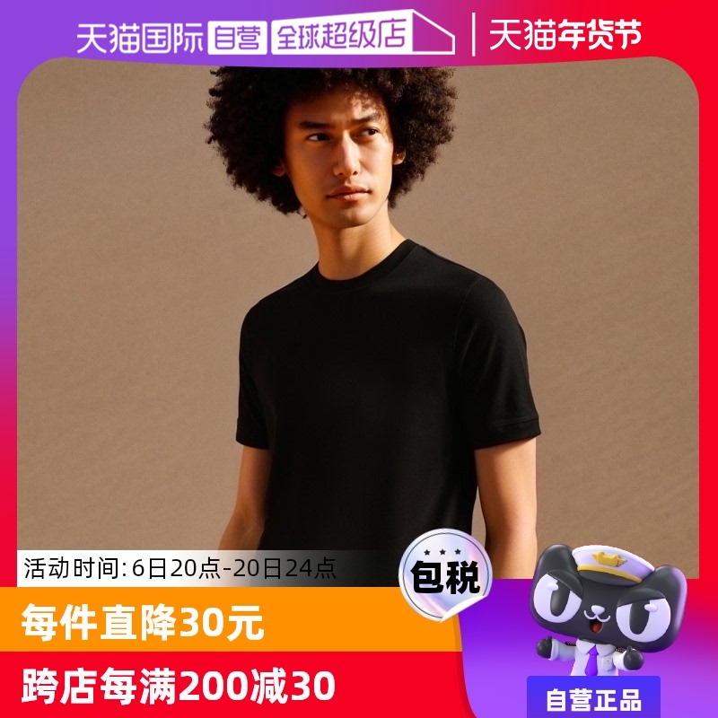 【自营】【保税仓】Armani/阿玛尼EA7运动系列休闲T恤男士短袖
