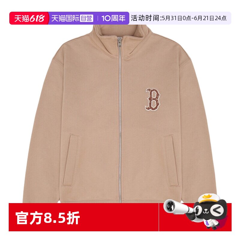 【自营】MLB男女同款运动休闲翻领夹克百搭外套3ATRM103443BGS