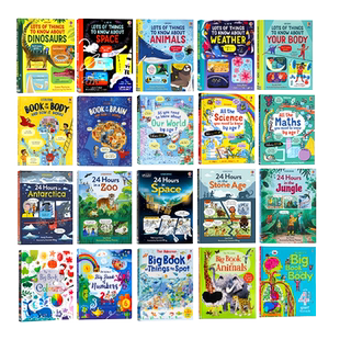 【自营】Usborne出品科普绘本3册 探索人体动物太空揭秘 英文原版 精装版 儿童科普百科认知Lots of things to know about Animals