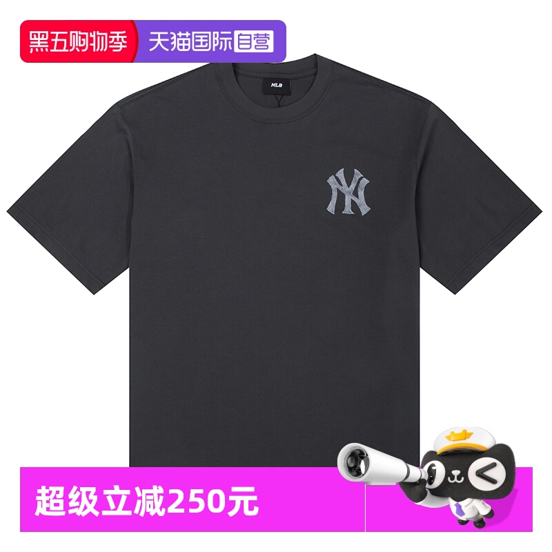 【自营】MLB短袖男女装新款运动服半袖大logo时尚休闲上衣宽松T恤