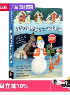 【自营】英文原版 Snowmen at Work  雪人在工作纸板书 儿童启蒙英语图画故事