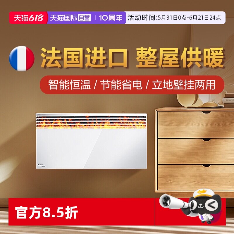 【自营】法国诺朗Noirot进口取暖器电暖气家用客厅节能速热暖风机