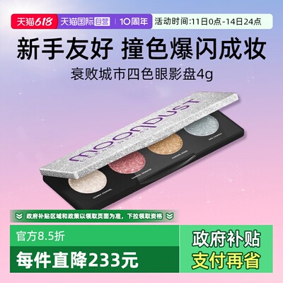 UD四色眼影蓝调冰闪眼影盘