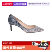 自营 Jimmy Choo周仰杰高跟鞋 Romy60渐变浅口水晶鞋 节日礼物