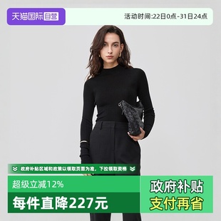 Marc Polo 商场同款 女 一体成型半高领羊毛打底衫 自营