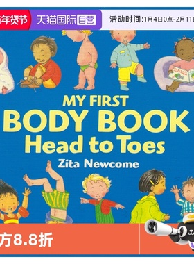 【自营】My First Body Book Head To Toes 我的第一本身体认知绘本 从头到脚 认识自己 儿童科普英语故事绘本 英文原版进口图书