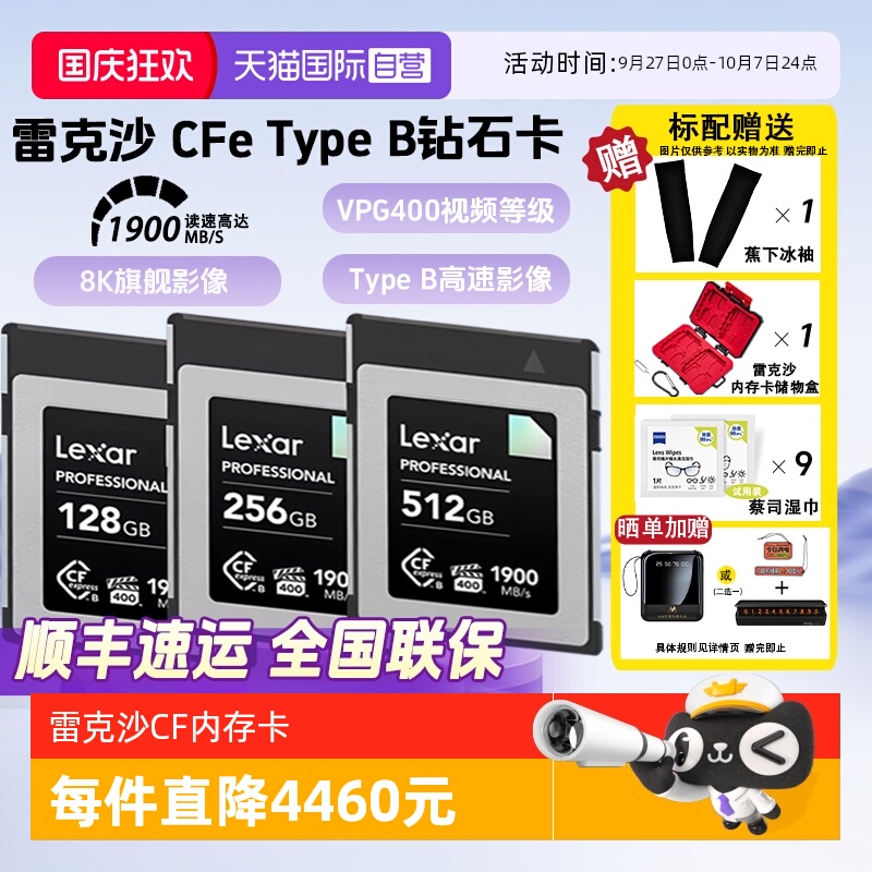官方自营雷克沙TypeB相机储存卡