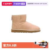 断码 自营 清仓UGG秋冬平底圆头纯色皮毛一体短靴雪地靴1016222