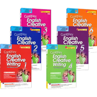 【自营】SAP Conquer Creative Writing 1-6年级攻克系列创意写作练习册 新加坡小学英语写作难度提高版教辅 英文原版进口