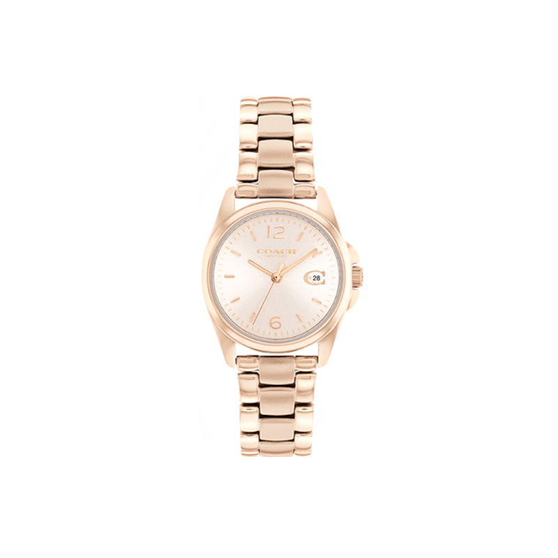 【自营】COACH/蔻驰GREYSON系列钢带石英表金色时尚