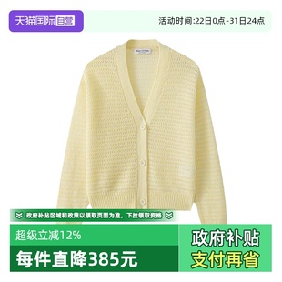 Polo V领落肩镂空针织开衫 自营 女 新款 Marc 春季 商场同款