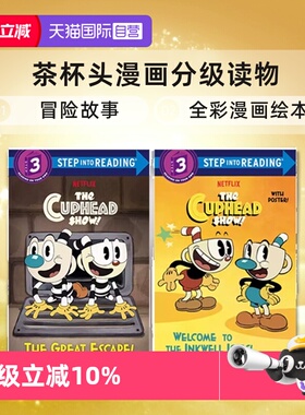 【自营】企鹅兰登分级读物 茶杯头漫画分级读物 2册合售 Welcome to the Inkwell Isles! 英文原版 冒险故事全彩漫画绘本
