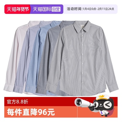 CalvinKlein翻领长袖刺绣LOGO