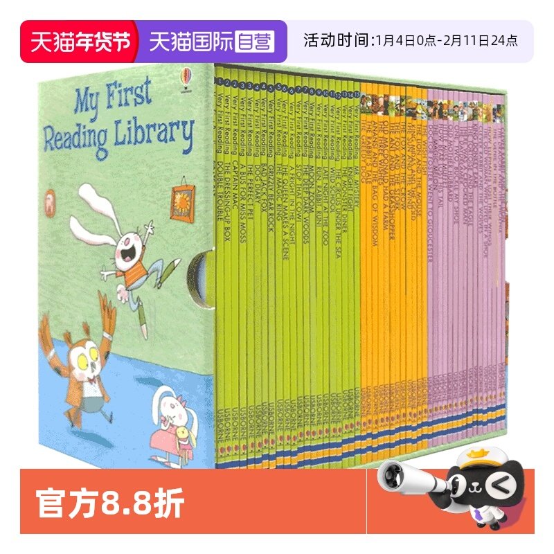 【自营】英文原版 我的第一个图书馆50册 我的第1套My First Reading Library分级阅读usborne英语进口书籍 第一二三四套图书馆,书籍/杂志/报纸,儿童读物原版书,淘宝优惠券,粉丝福利购,淘宝优惠卷