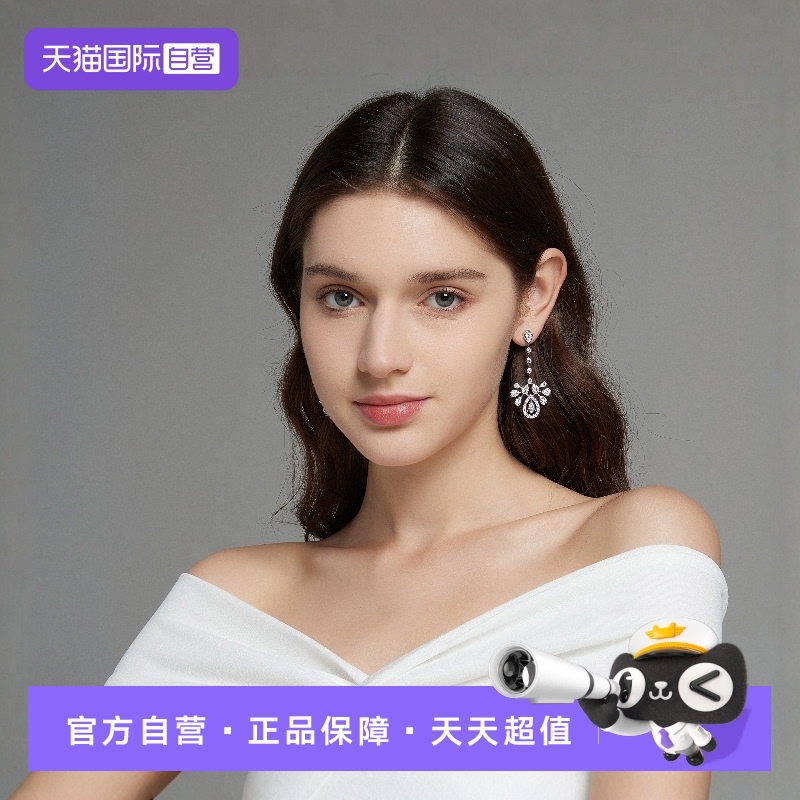 雪花耳钉女轻奢小众原创设计大气