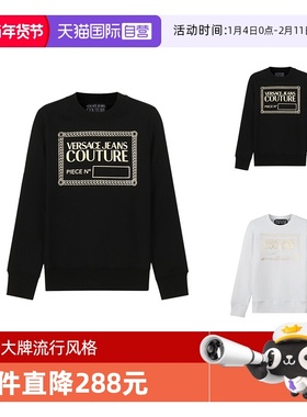 【自营】VJC范思哲 女士加绒款圆领长袖卫衣运动衫71HAIT12 CF00T