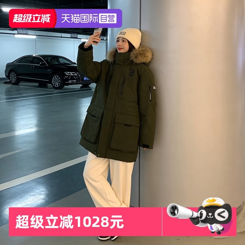 【自营】MLB美职棒连帽羽绒服男女户外保暖情侣工装派克服外套,童装/婴儿装/亲子装,羽绒服,淘宝优惠券,粉丝福利购,淘宝优惠卷