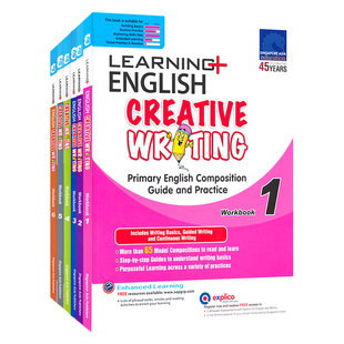 【自营】SAP Learning Creative Writing Workbook 新加坡学习系列 英语写作练习册1-6年级 新加坡英语写作小学教辅教材 英文原版