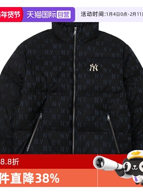【自营】MLB羽绒服女装男装立领运动服短款老花外套保暖棉羽夹克